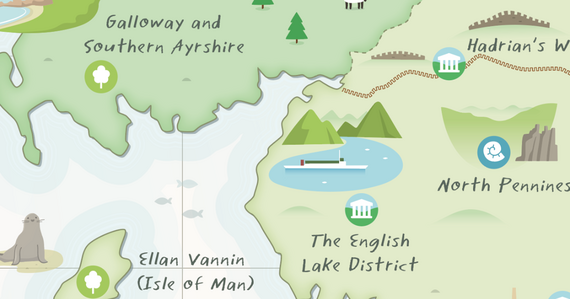 UNESCO UK map section