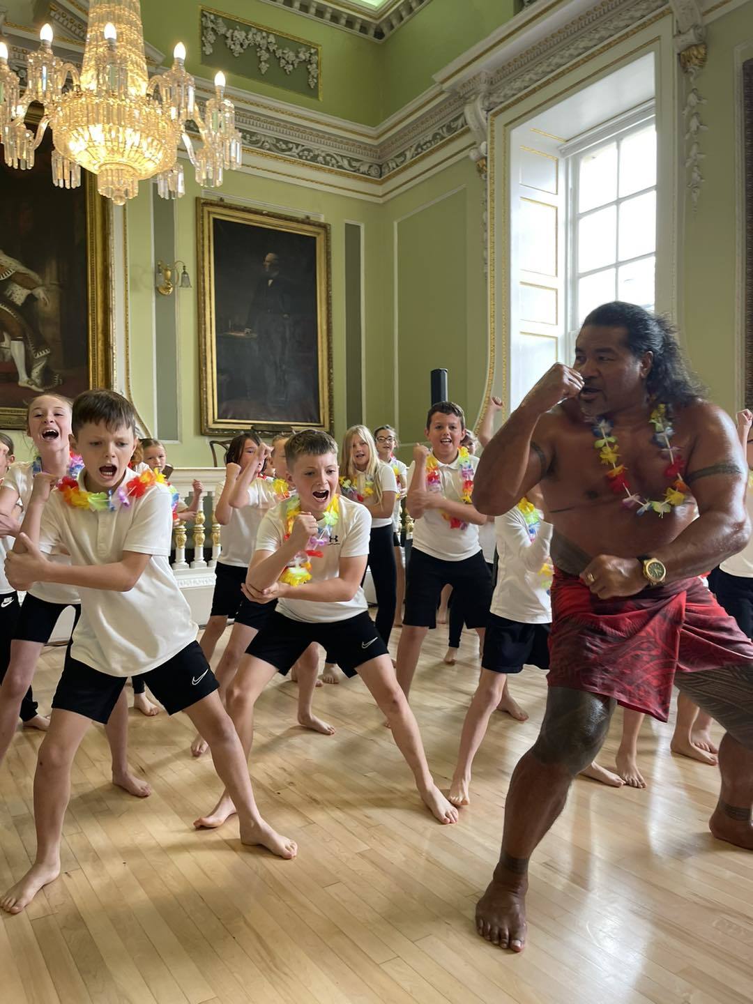 Local schoolchildren perform at Civic reception