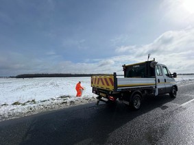 Fly-tipping in the snow