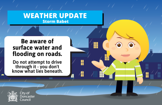 Do not drive through flood water