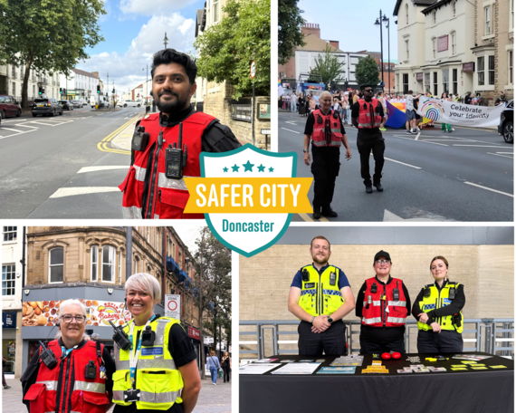 Collage of Safer City teams this Summer