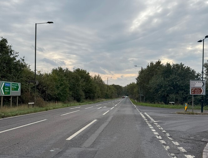 Image shows the A19 carriageway