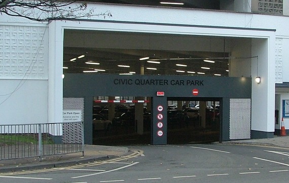 Image shows Civic Quarter car park
