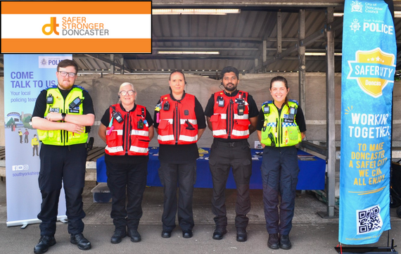 Image showing Safer City teams at Doncaster Market