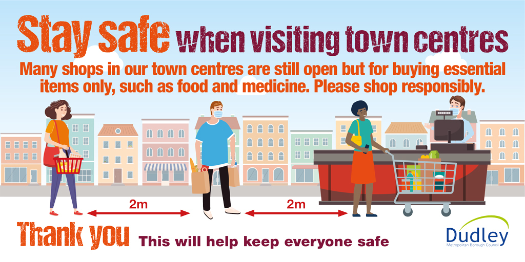 stay safe town centres twitter banner