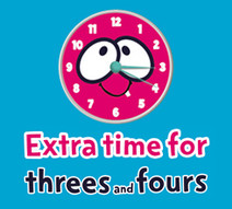 extra time for threes and fours