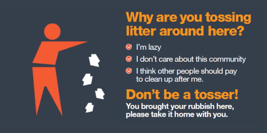 why are you tossing litter