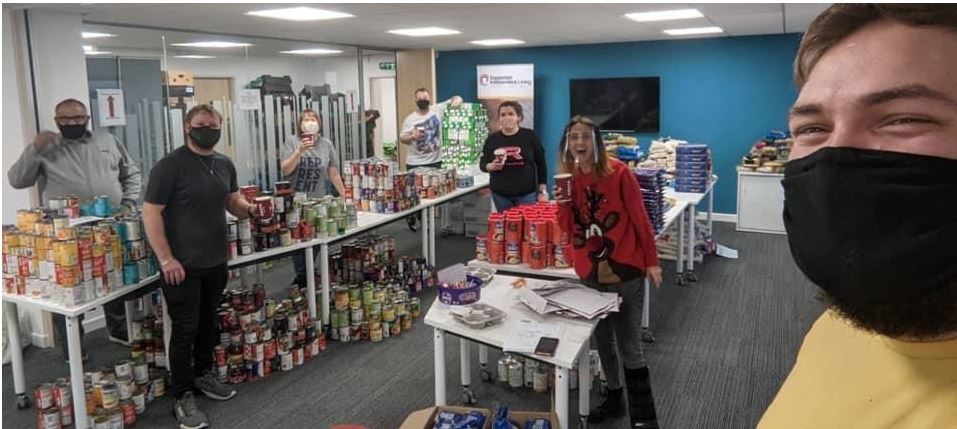 Revive Dudley - packing food parcels
