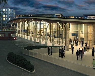 artistic image of the new dudley interchange 