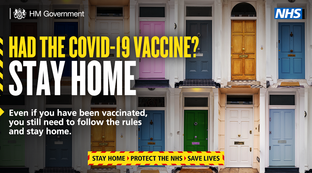 had the covid vaccine? stay home