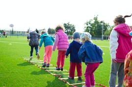 Children playing outdoors