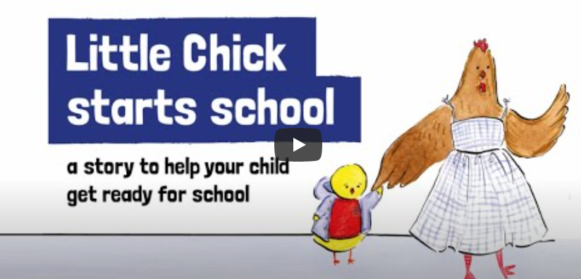 little chick starts school