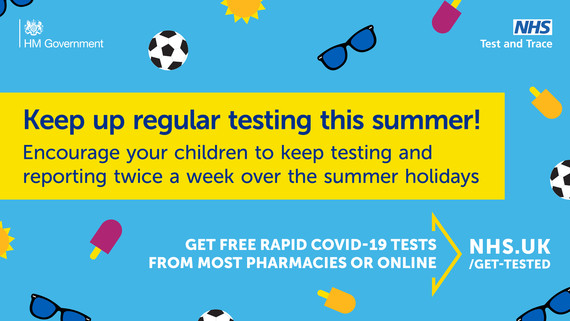 keep testing over the school summer holiday