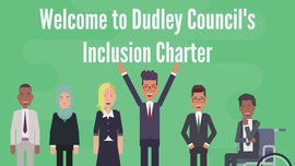 Screenshot of Dudley's Inclusion Charter Animation