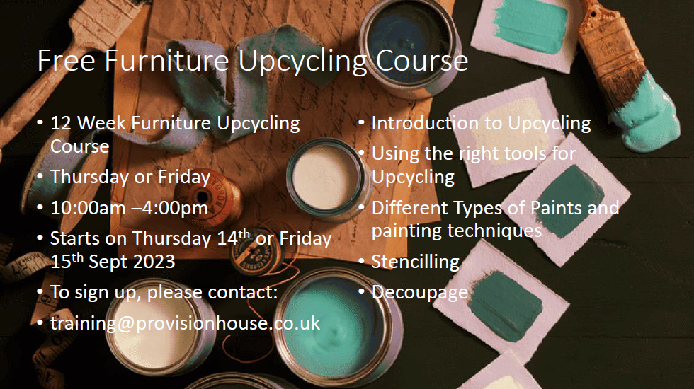 Provision House Furniture Recycling Course