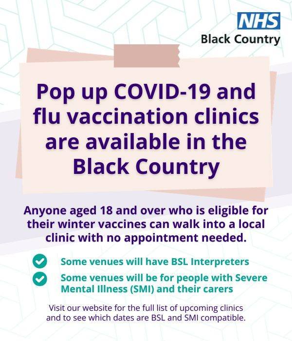 Pop-up flu and covid vaccination clinics