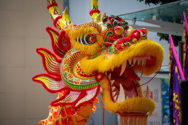 Chinese dragon head