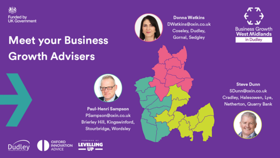 Business Growth West Midlands in Dudley Advisers Map