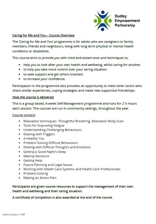 caring for course overview