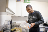 man in kitchen