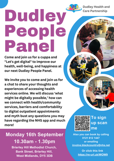 Dudley people panel poster 16 September