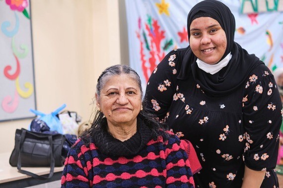 two women