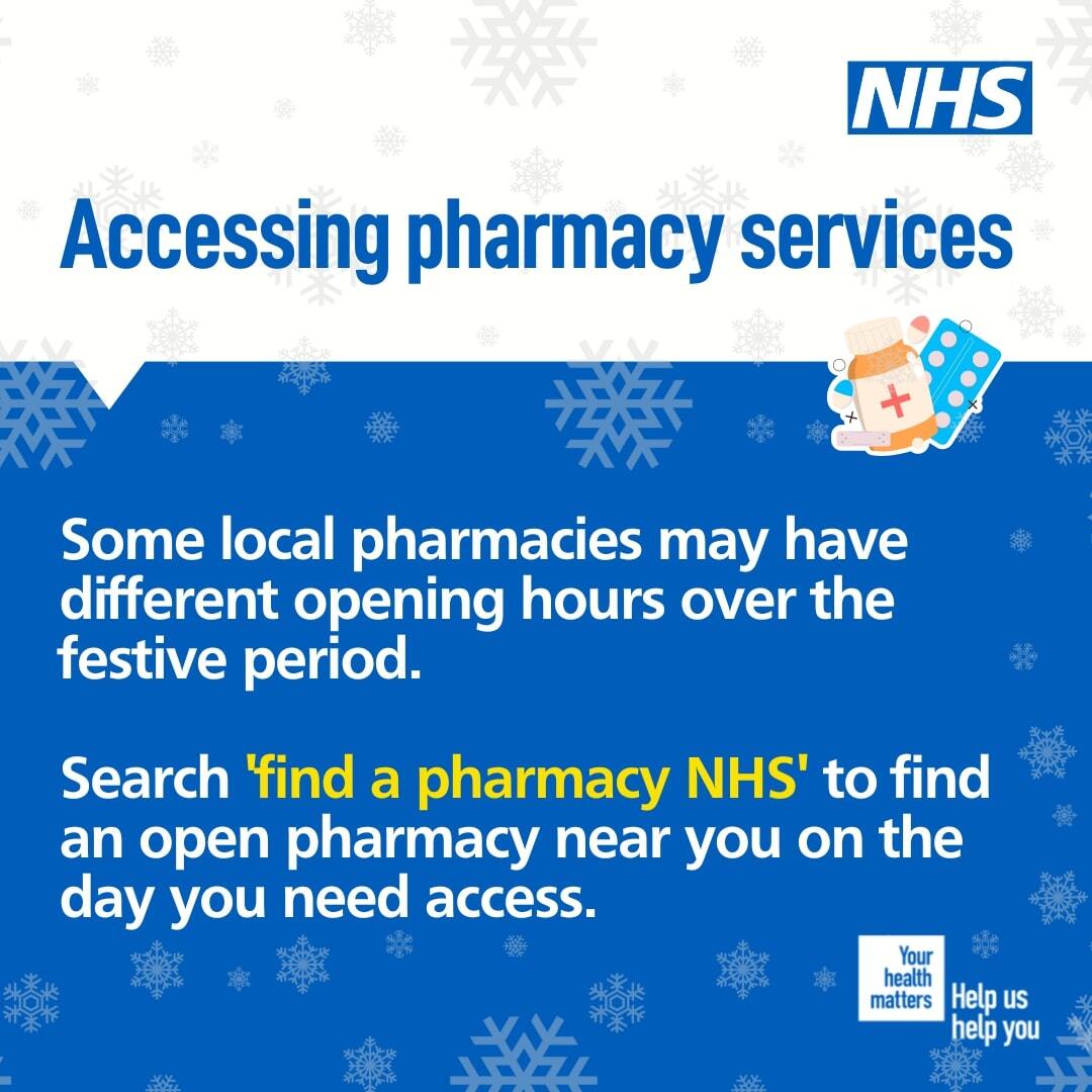 Pharmacy opening times