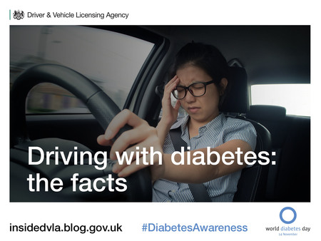 Driver holding head at wheel when driving 