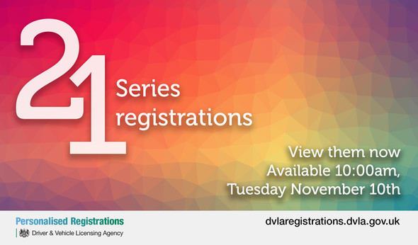 Millions of new 21 series registrations are available to view