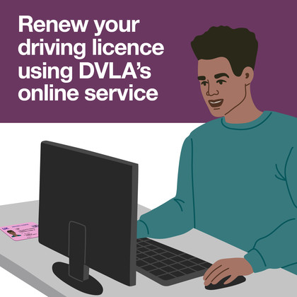 Renew your driving licence online