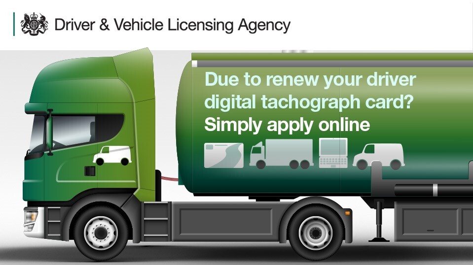 Renew your tachograph card online