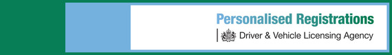 DVLA Personalised Registrations Header