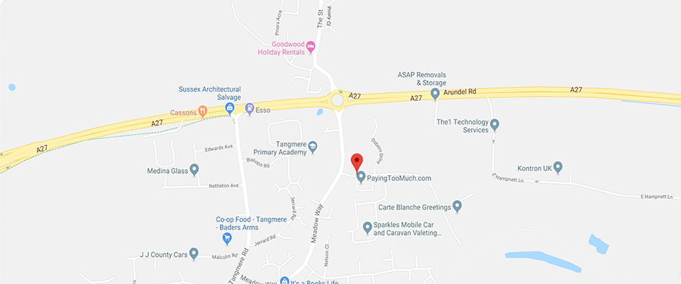 Driving test map chichester