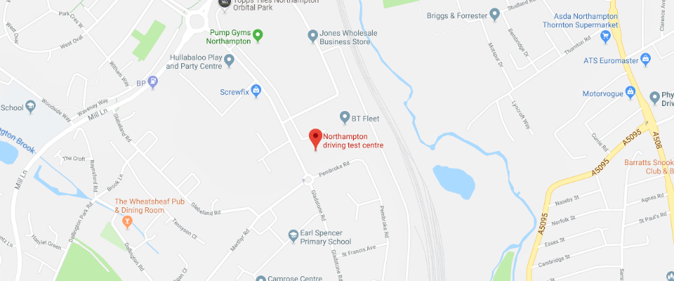 Driving test map chichester