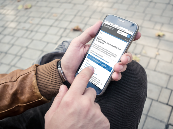 Report a lorry, bus and coach driver and company 