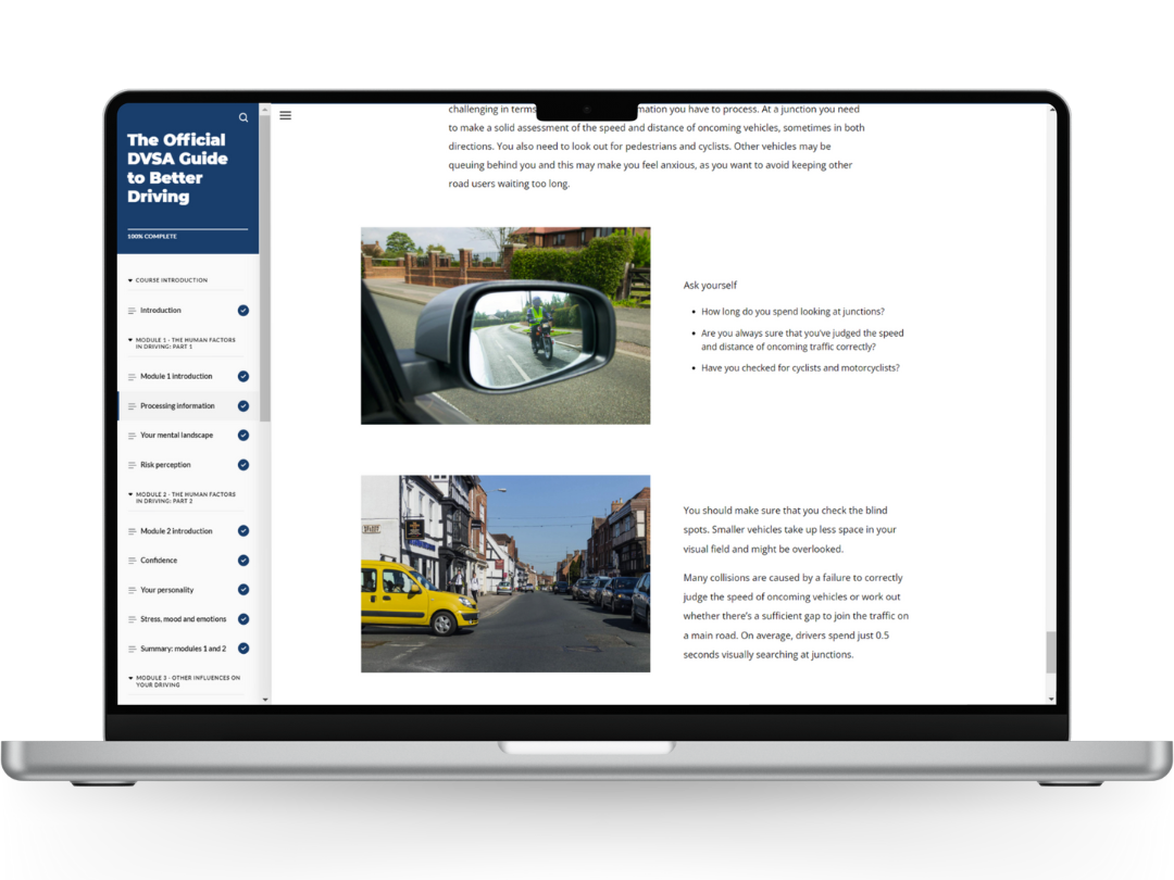 DVSA Better Driving Guide Screenshot