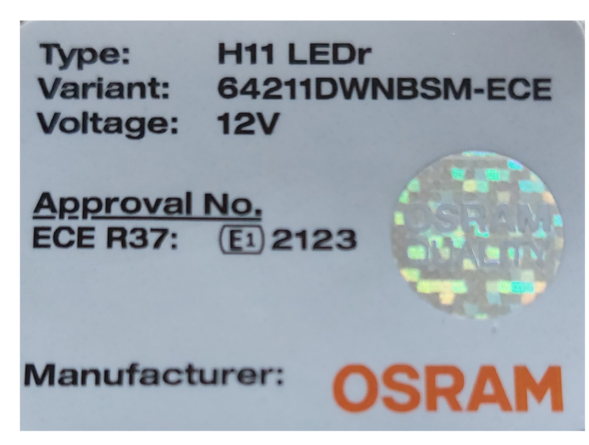 LED bulb sticker
