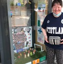 Euros window display