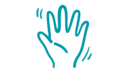 Waving hand icon