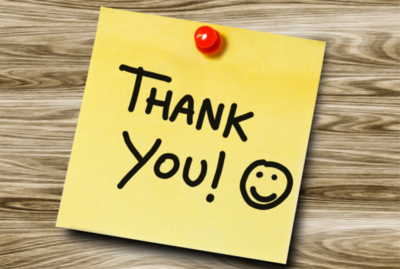 Thank You Sticky Note