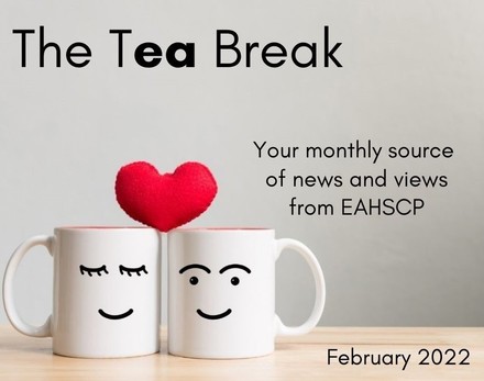 February header image of two smiling mugs