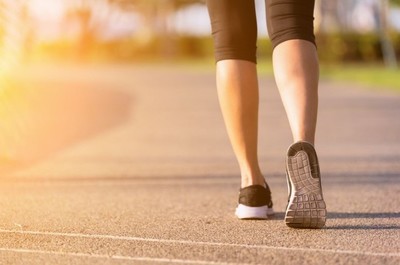 young woman out walking 