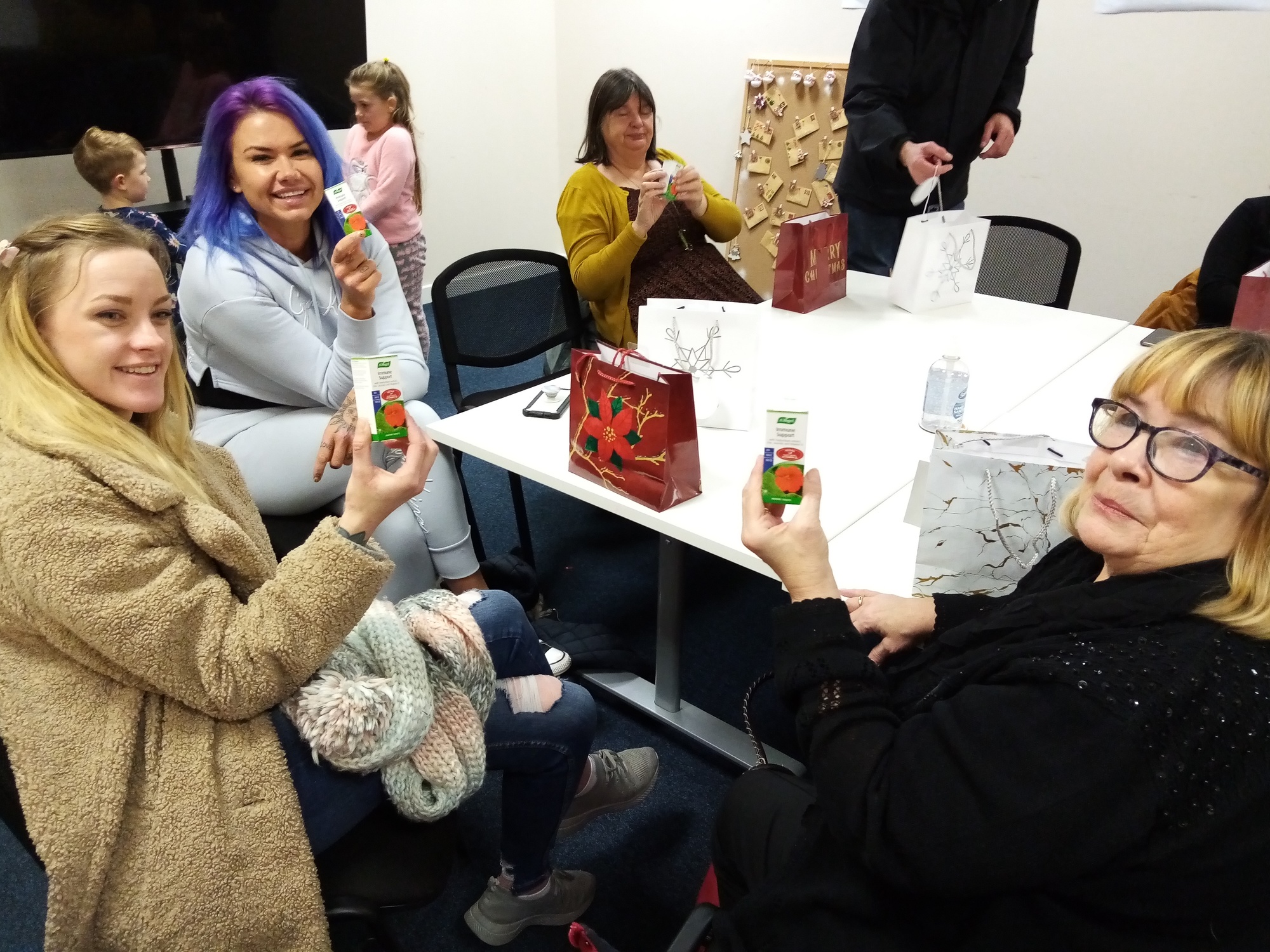 null Group of people at a no-one dies alone Christmas event