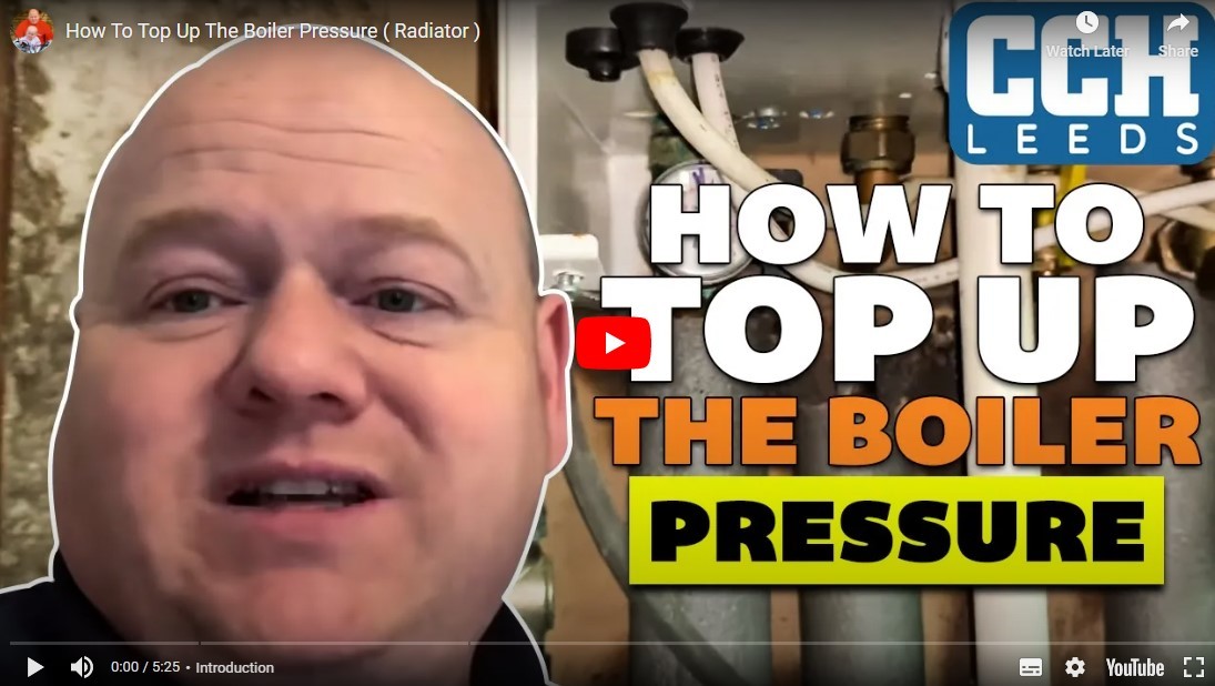 Screenshot of YouTube video explaining how to check boiler pressure