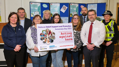 EAHSCP staff and partners on Adult Support and Protection Day