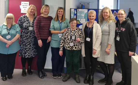 Christine Lamont with her friends and colleagues at EAHSCP