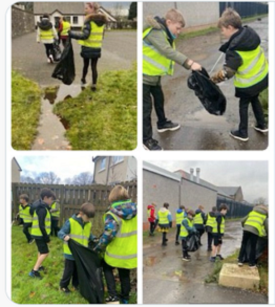 Fenwick PS litter pickers. LOST newsletter