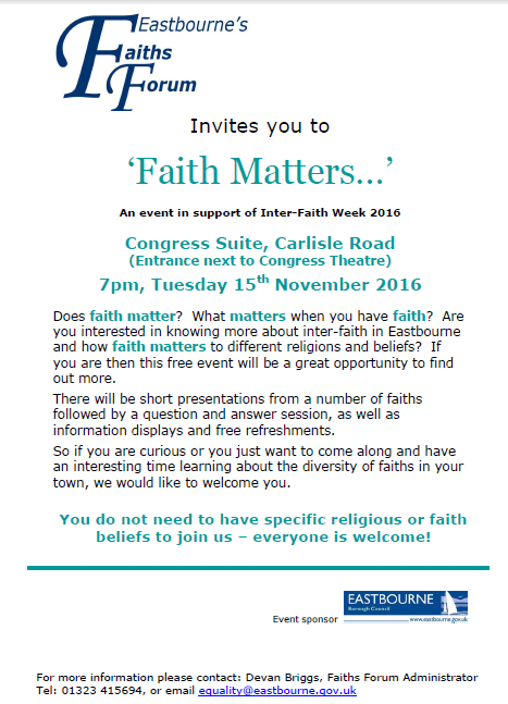 Faiths Forum Poster