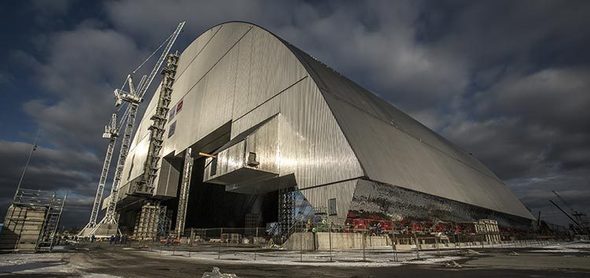 New Safe Confinement - shelter over the destroyed Chernobyl reactor