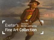 Painting of man skating